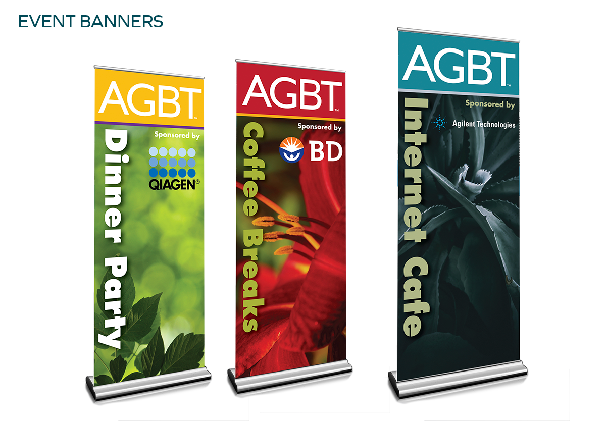 Sample of AGBT onsite event banners