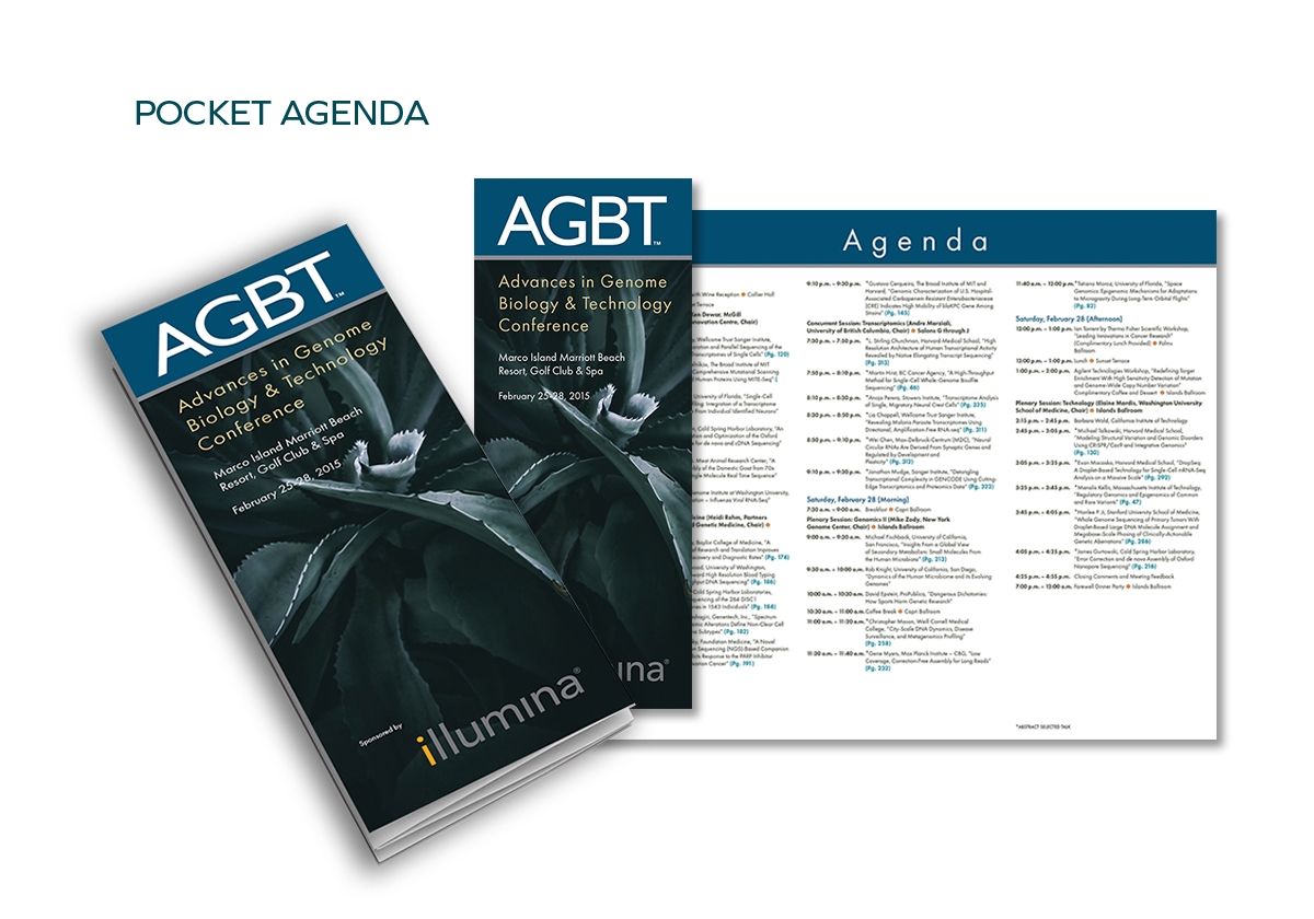 Sample of an AGBT Pocket Agenda